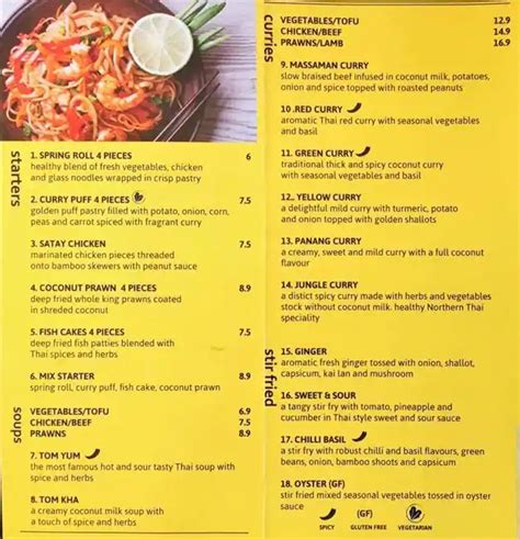 mama thai menu.